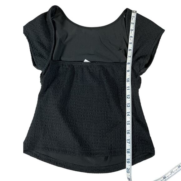 ASTR The Label Size Small Black Fitted Square Low Back Rushed Sides NWT - Picture 8 of 10